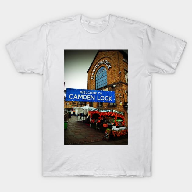 Camden Lock Market London T-Shirt by AndyEvansPhotos